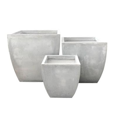 China Minimalist Lightweight And Durable Concrete Pot Planter For Garden And Home Decorations for sale