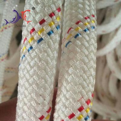 China High Tenacity High Tenacity Polyethylene 3 Strands PE 100% Tiger Rope 12mm for sale