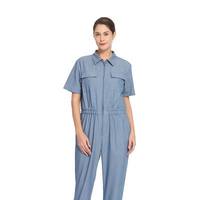 China Bleach Resistant / Anti Wrinkle Romper Workwear Hospital Clinic Beauty Salon Staff Ladies / Stretch 2022 Nurse Single Coverall Scrub Uniform Sets One Piece Suit for sale