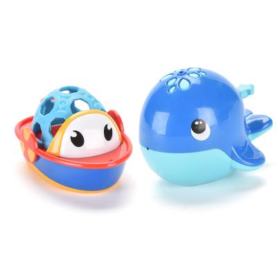 China Baby Rattle Swimming Whale Toys Children Bath Toys Indoor Baby Eco-Friendly Material Let Children Enjoy Bathing for sale