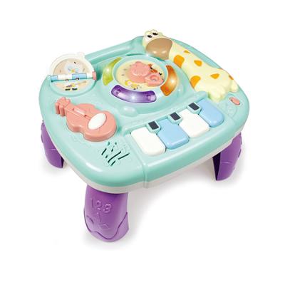 China Eco-Friendly Baby Toys Musical Learning Table For 6 Months Up-Early Education Music Activity Center Toys Play Table With Lighting And Sound Gifts for sale