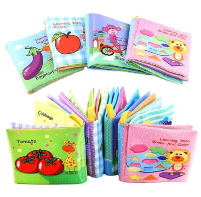 China 4-Pack Baby Cloth Book Baby Cloth Books Cloth Book Sets Cloth Books Early Educational Soft Toys for sale