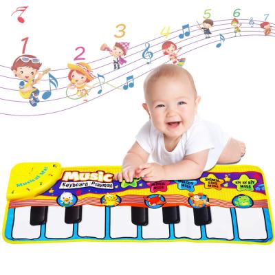 China Toy Amazon Music Piano Mat Educational Hot Selling Piano Keyboard with 12 Key Music Piano Pad for sale