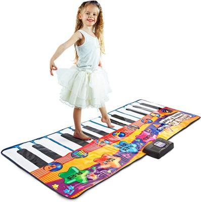 China Educational Toy Hot Selling Giant Dancing Button Children's Piano Keyboard Mat 24 Electronic Music Game Protective Toy for sale