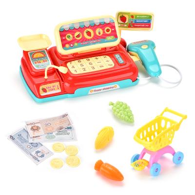 China Educational toy lighted cash register play house cash register toys simulation cash register for sale