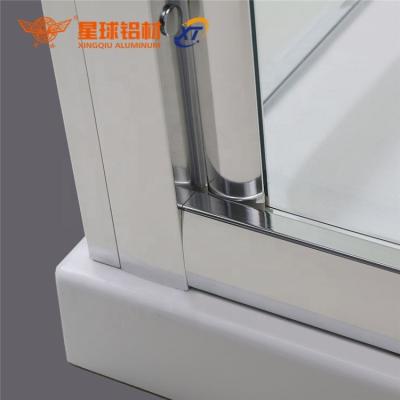 China High quality aluminum profile extruded extrude aluminum shower room profile with anodizing / aluminum shower room extrusion profile for sale