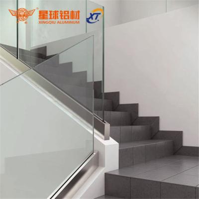 China Profile Extruded OEM Aluminum Railing Section Aluminum Extrusion Profile / Aluminum Balcony Railing / Aluminum Railings For Outdoor Stairs for sale