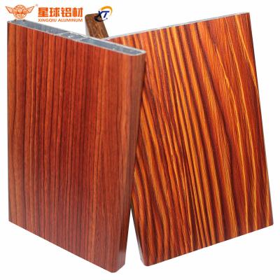 China Profile Extruded 6063 Aluminum Color Finish Aluminum Wood Profile , Wood Aluminum Profile Color for sale