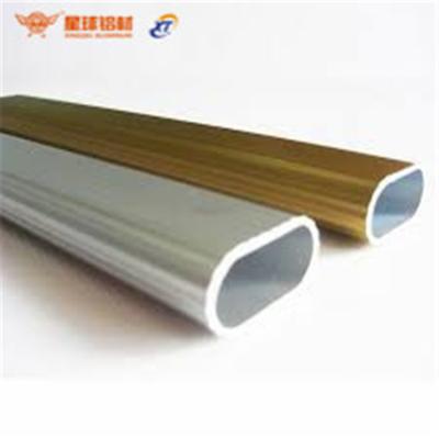 China Profile Extruded Aluminum Oval Aluminum Tubing, Durable Aluminum Extrusion Enclosure, Customized Anodized Aluminum Pipe for sale