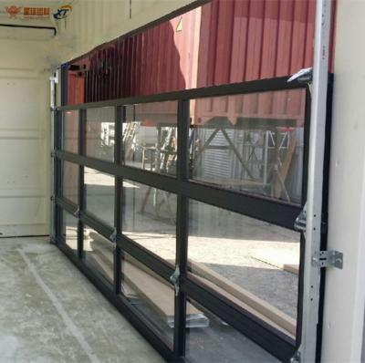 China Aluminum Glass Garage Door Price And Panel Garage Door Aluminum Glass Security Door Price for sale