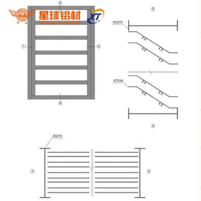 China Profile Extruded Exterior Waterproof Aluminum Aluminum Canopies And Building Malaysia Z Blade Custom Aluminum Canopy And Sun Shade Exterior Aluminum Canopy Z for sale