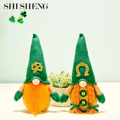 China St Patrick's Day SHI SHENG Gnome St home decoration. Irish Green Patrick's Day Decorations Faceless Doll Clover Party Decor Saint Patricks Day Gifts For Kids for sale