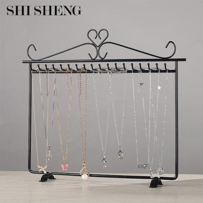 China SHI SHENG New Arrive New Arrive Storage Jewelry Hanger Wall Metal Necklace Hanger Holder Luxury Storage For Jewelry Organizer for sale