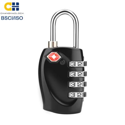 China Custom Apartment Wholesale 4 Digit Combination Zinc Alloy Lock TSA Padlock With Password for sale