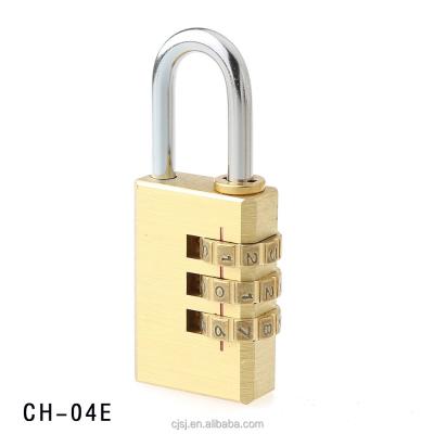 China Travling & Hot-selling high quality homehold brass creating 3 digits adjustable combination locks for sale