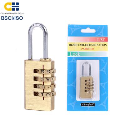 China High Security 4 Digits Brass Combination CH-04K Padlock for sale