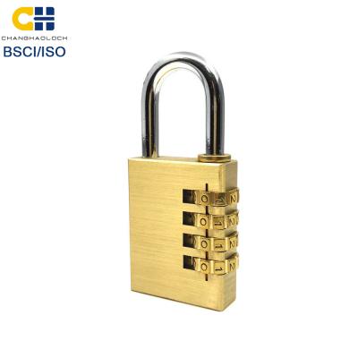 China Desk Padlock Wholesale 4 Digits 40mm 84*38*13mm Brass Desk, Door Blister Card CH-04W NC; ZHE Customized Logo CJSJ for sale