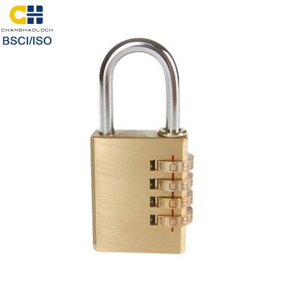 China CH-04W Good Quality Brass Padlock Wholesale 4 Digits 40mm Slide Card 84*38*13mm NC; ZHE CJSJ for sale