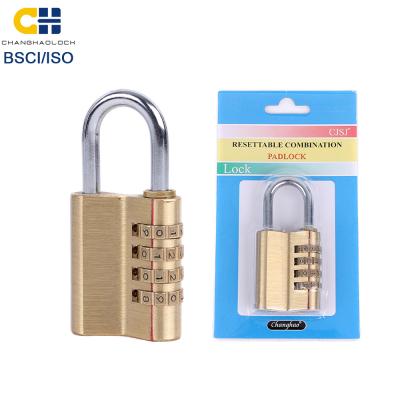 China CH-04H Combination Brass 4-Digit Outdoor Padlock for sale