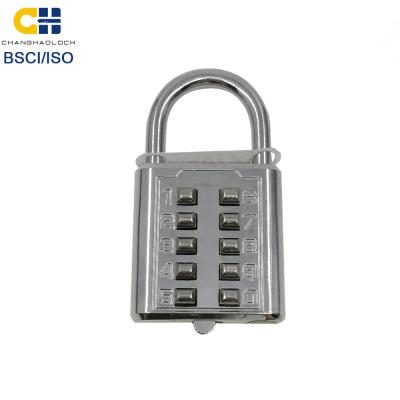 China Zinc Alloy Push Button Lock 10 Digits CH-602 Zinc Alloy for sale