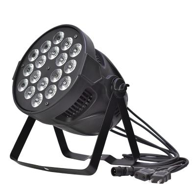 China Dmx 512 Control Stage Rgbw 18*10W Rgbw 4In1 Led Club Ktv Disco Party Lighting Stage DJ Silent Par Lights for sale