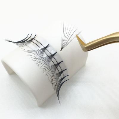 China Natural Wholesale Supplier 0.05/.07 Long Faux Silk Strip Lashes 8-15 Volume Directed Premade Mix Fans PBT Korean Private Label Lash Extensions for sale