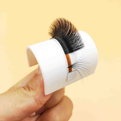 China Natural Auto Fanning cc curl .03 Korean PBT Cashmere Lash Extensions Easy Fan Premium Matt Dark Black Private Label Lash Extensions .02 for sale