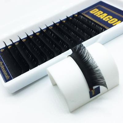 China Korean Handmade Premium Faux Mink Long 100% PBT Natural High Quality Lashes Extensions Wholesale 6-25mm Fan Lick Easy Extension Lashes Extension for sale