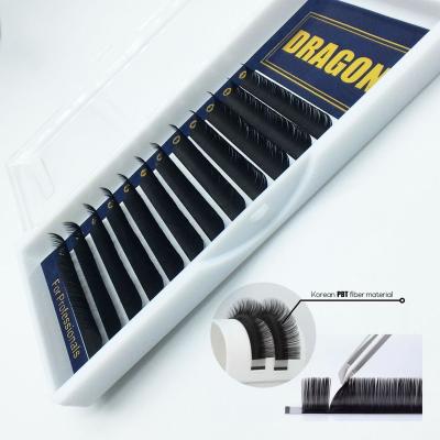 China Matte Black Trays Soft Mink Professional Volume Lash Long Natural Korean Eyelash Extension for sale