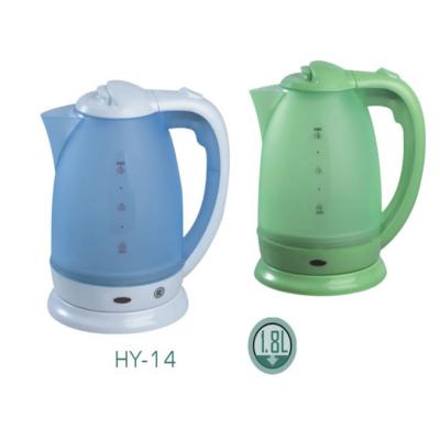 China Wholesale Cheap Plastic Blue 360 ​​Degree Rotation Single Base 1.8L Electric Kettle ABS for sale