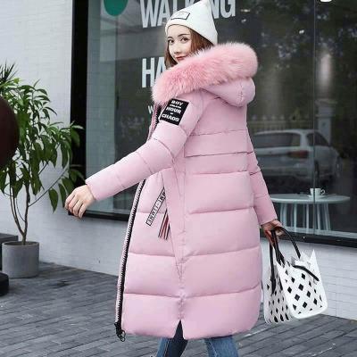 China Waterproof 2020 Women Fur Collar Outdoor Hooded Jacket Down Jacket Stripper Coat for sale