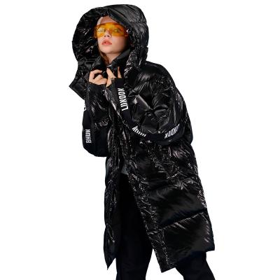 China Plus Size Fashion 2021 Long Down Jacket For Women Winter Coat Outwear Thick Female Ladies Jacket Plus Size K2009 for sale