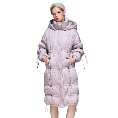 China Waterproof 2021 Logo Wholesale Custom Hooded Cotton Padded Stripper Plus Size Bubble Women Jacket OEM Long for sale