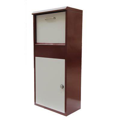 China Apartment China Manufacturer Metal Box Outdoor Steel Metal Parcel Service Letter Mail Drop Delivery Box for sale