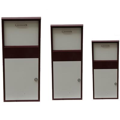 China 3 Type Wall Mounted Large Metal Parcel Parcel Drop Box Large Outdoor Delivery Box For Courier Mail Post Parcel Boxes for sale