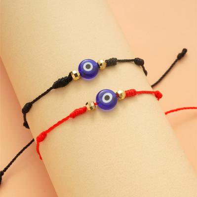 China 2020 TRENDY Hot Selling Lucky Bracelets Adjustable Red String 7 Knot Amulet Charm Bead Bracelet for sale