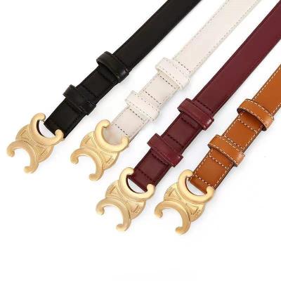 China Cheap 2022 High Quality Designer Belts Custom Logo Cheap Wholesale New Lady Fashion Luxury Brand Woman Classic Automatic Buckle Belt for sale