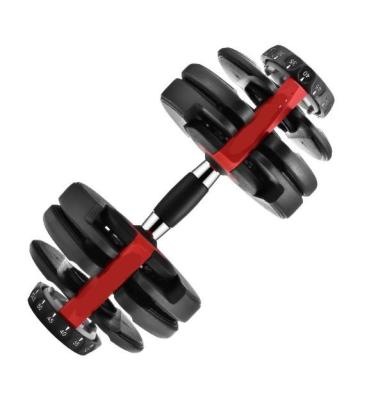 China Universal Factory Wholesale Custom Logo Rubber Coated Adjustable Dumbbells For Sale for sale