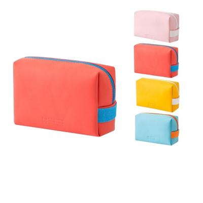 China Collision Multicolor Optional Color Eco-friendly Environmental Protection PU Portable Makeup Bag for sale