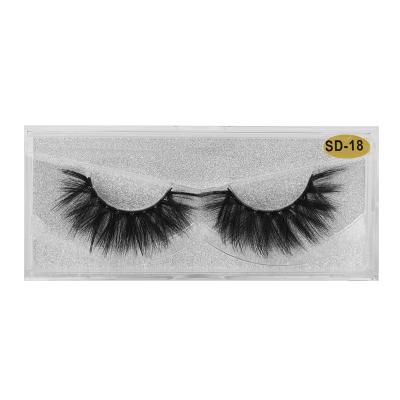 China Wholesale Price Natural Hot Sale SD Long Series 20 Handmade 100% Natural Mink Eyelashes 3D Styles Without Word Drawbox for sale