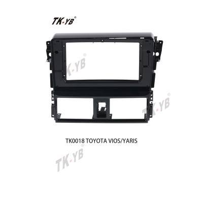 China Brief & Car Radio Single Frame TK Color Car Player Android Panel For TOYOTA VIOS/YARIS 2013-2016 10inch for sale