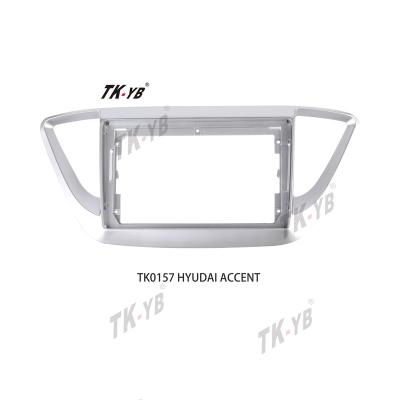 China Brief & Single Color TK Car Frame For Hyundai Accent 2017 9 Inch Android Car VCR Fascia View Stereo Panel for sale