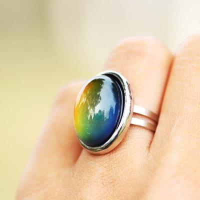 China Trendy Fashionable Custom Ring Alloy Gemstone Ring Men's Tongling Natural Crystal Stone Silver For Women Rings Gems Jewelry Alloy Design for sale