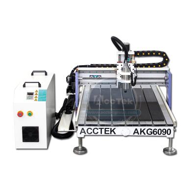 China Hotels Acctek AKG6090 Mini CNC Wood Plastic Router Machine Router Cutting Wood Plastic Router Machine for sale