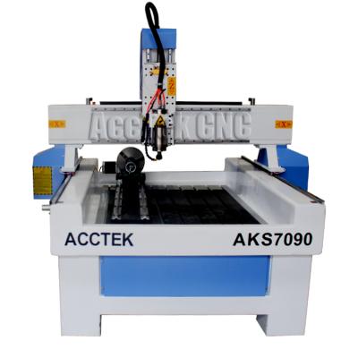 China Hotels Acctek Stone Router AKS7090 Stone CNC Router Aluminum Milling Marble Cutting Tools for sale