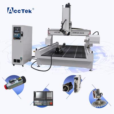 China Building Material Shops Good Quality Factory Directly CNC Router 4 Axis Price CNC Router Kit 4X8 FT Wooden Axis 180 Degree for sale