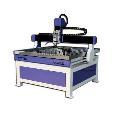 China Building material shops hot sale ACCTEK 1212 wood cnc 9012 mini metal cnc milling machine 4 axis cnc router price for sale