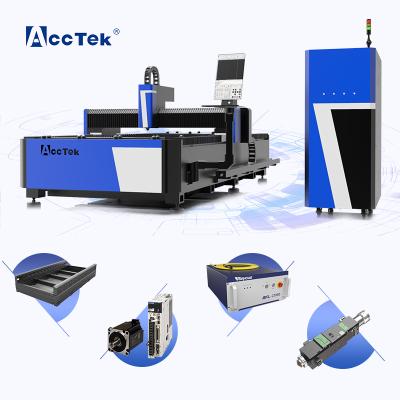 China Laser CUTTING Acctek 2021 New Design AKJ1530F Fiber Laser Cutting Machine Manufacturer CNC Laser For Metal Plate for sale