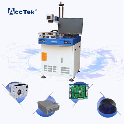 China Laser Marking High Precision Jinan 20 Watt Fiber Laser Marking Machine Jewelry Nameplate Pet Tag CNC Laser Marking AK30F for sale