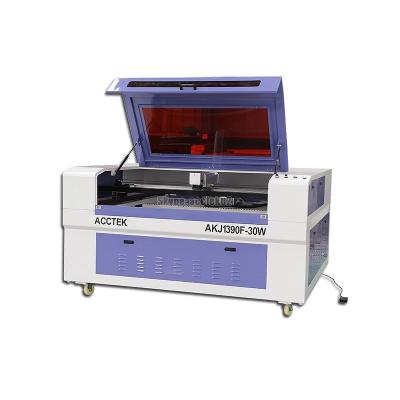 China 6090 1390 laser marking factory supplier acctek low price fiber laser marking machine for brass silver gold for sale